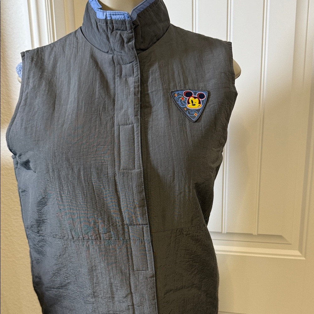 Vintage 90s Mickey Mouse Unlimited Gen M Disney Y2K Puffer Vest, M, Jerry Leigh
